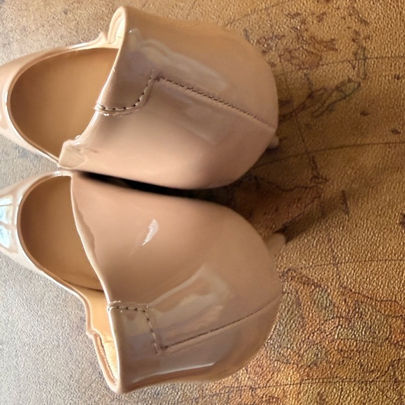 Nine West Glossy Nude Heels - Picture 13 of 13